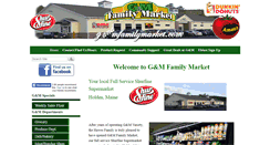 Desktop Screenshot of gandmfamilymarket.com