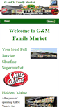 Mobile Screenshot of gandmfamilymarket.com