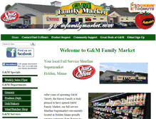 Tablet Screenshot of gandmfamilymarket.com